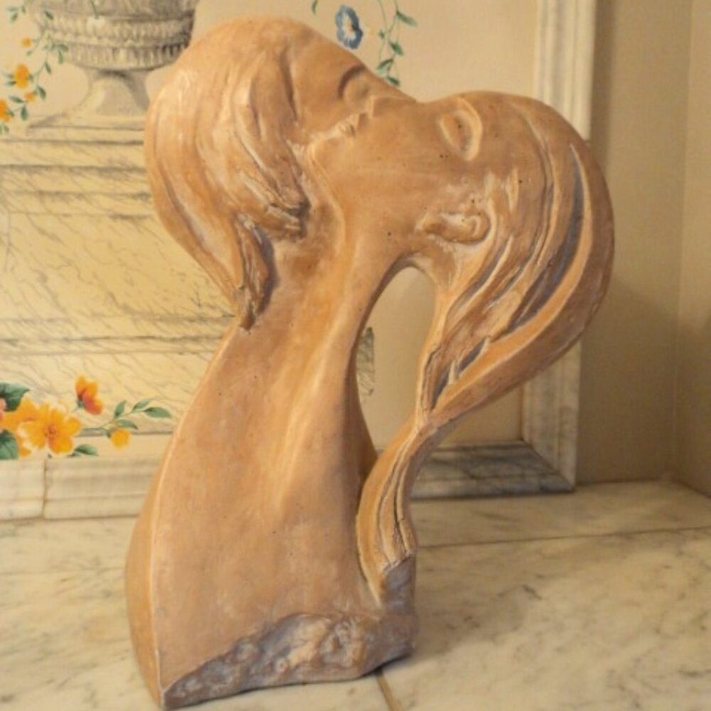 vintage Austin sculpture ~ Faces of Love~large size